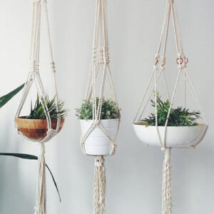 Support Plante Macramé